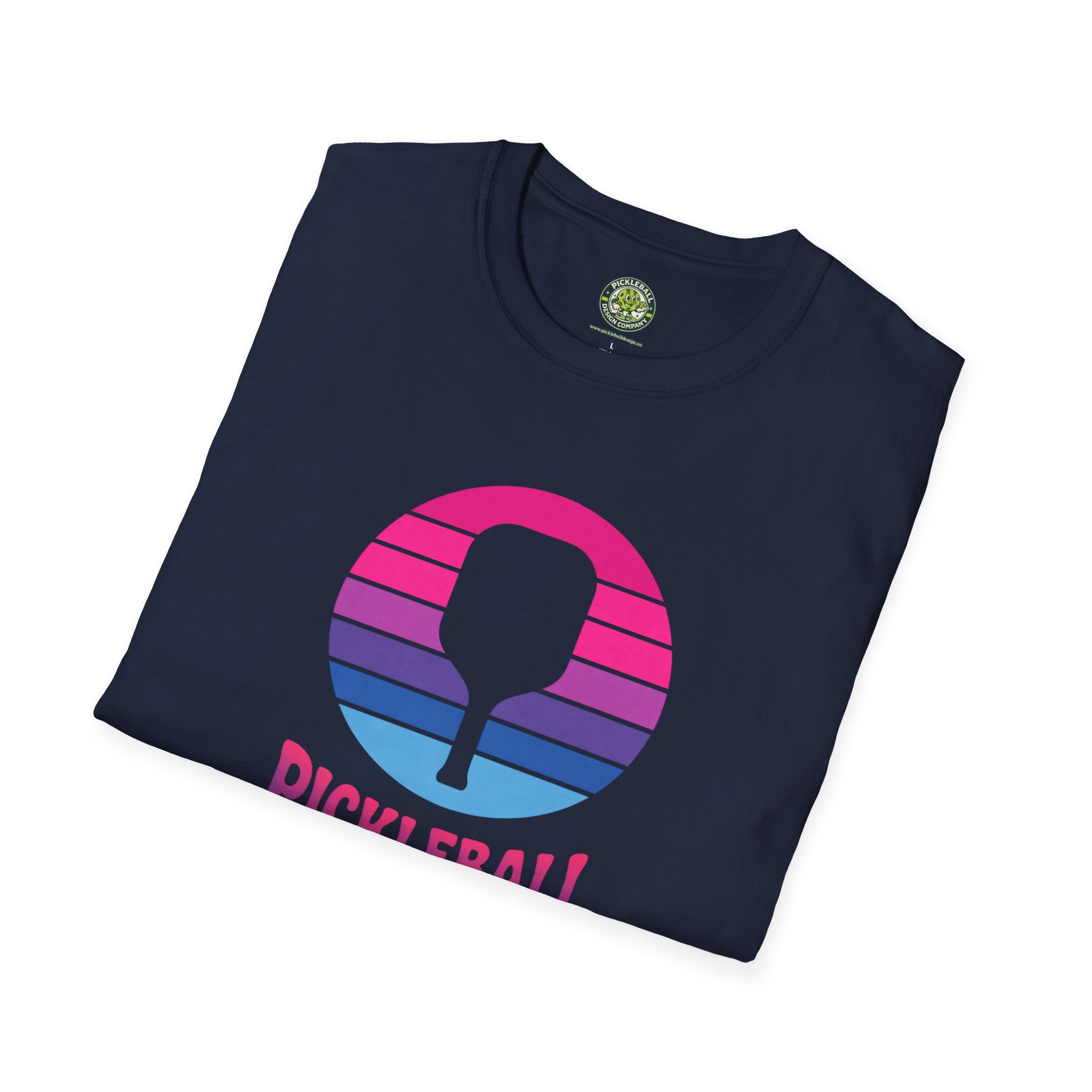 Pickleball Pink Blue Sunset T-Shirt