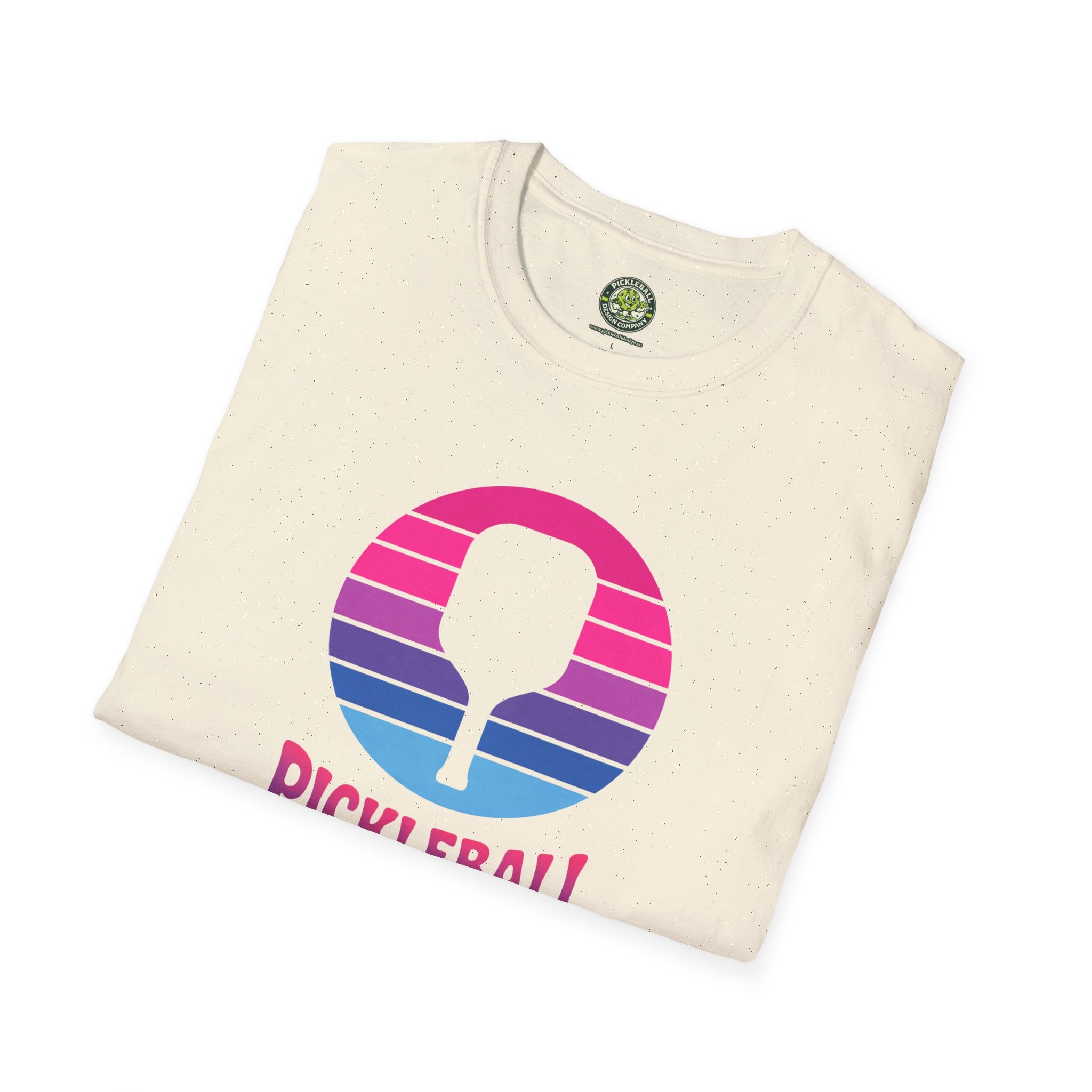 Pickleball Pink Blue Sunset T-Shirt
