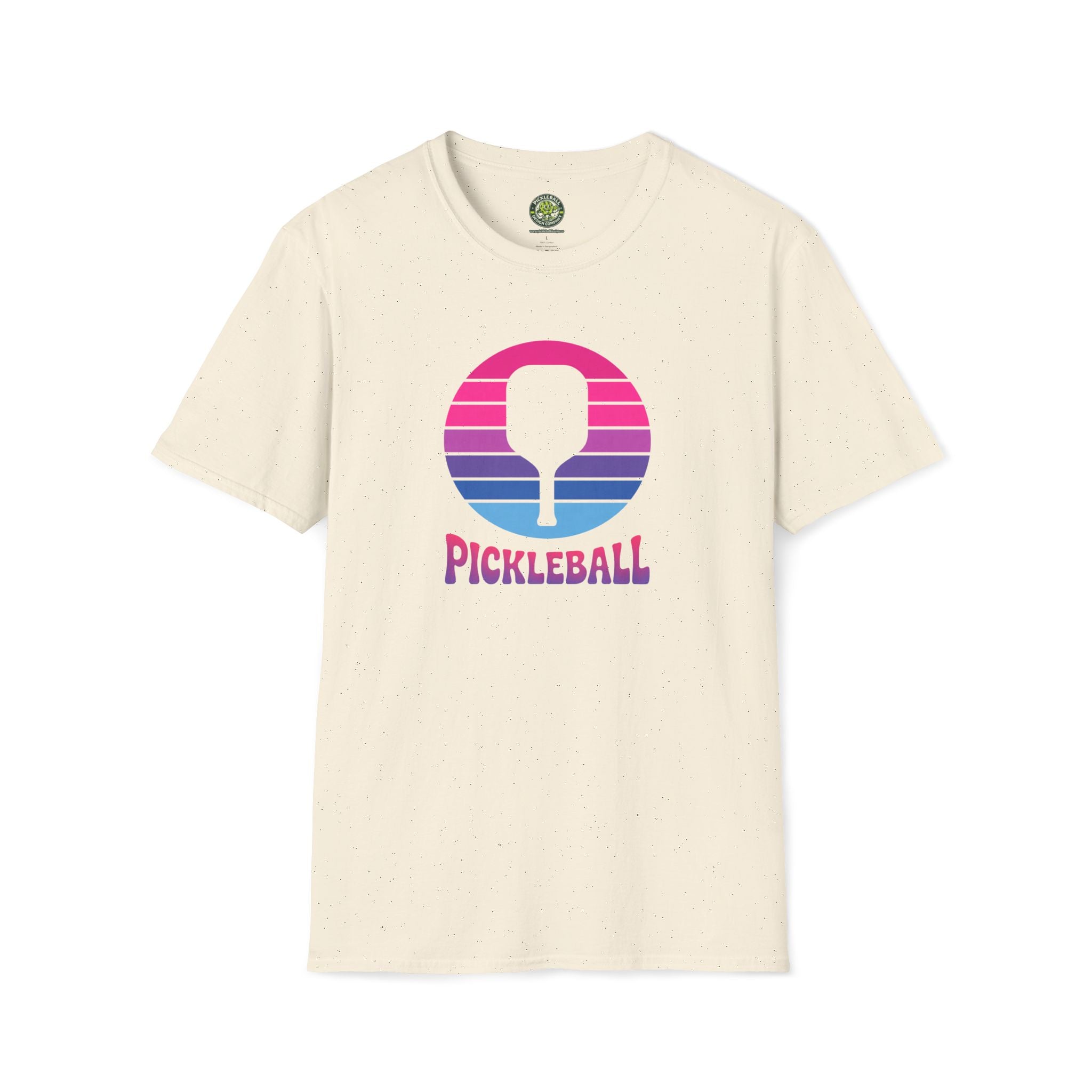 Pickleball Pink Blue Sunset T-Shirt