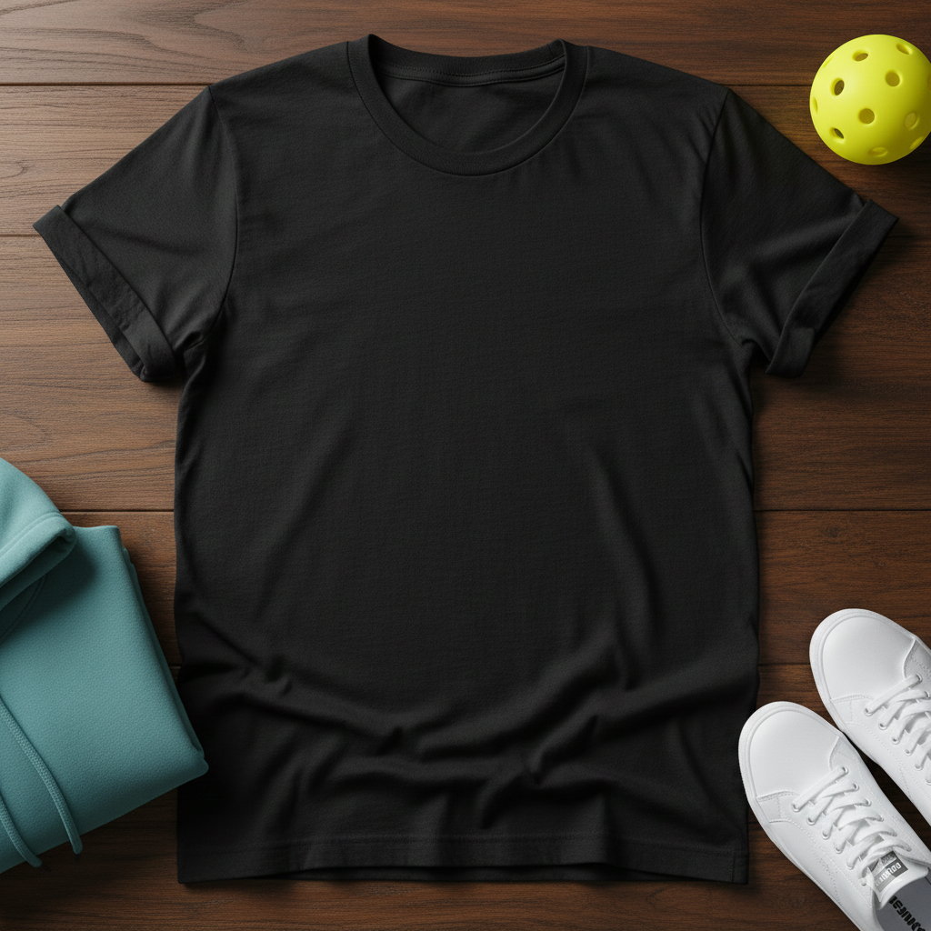 Pickleball Paddle and Balls Illustration T-Shirt