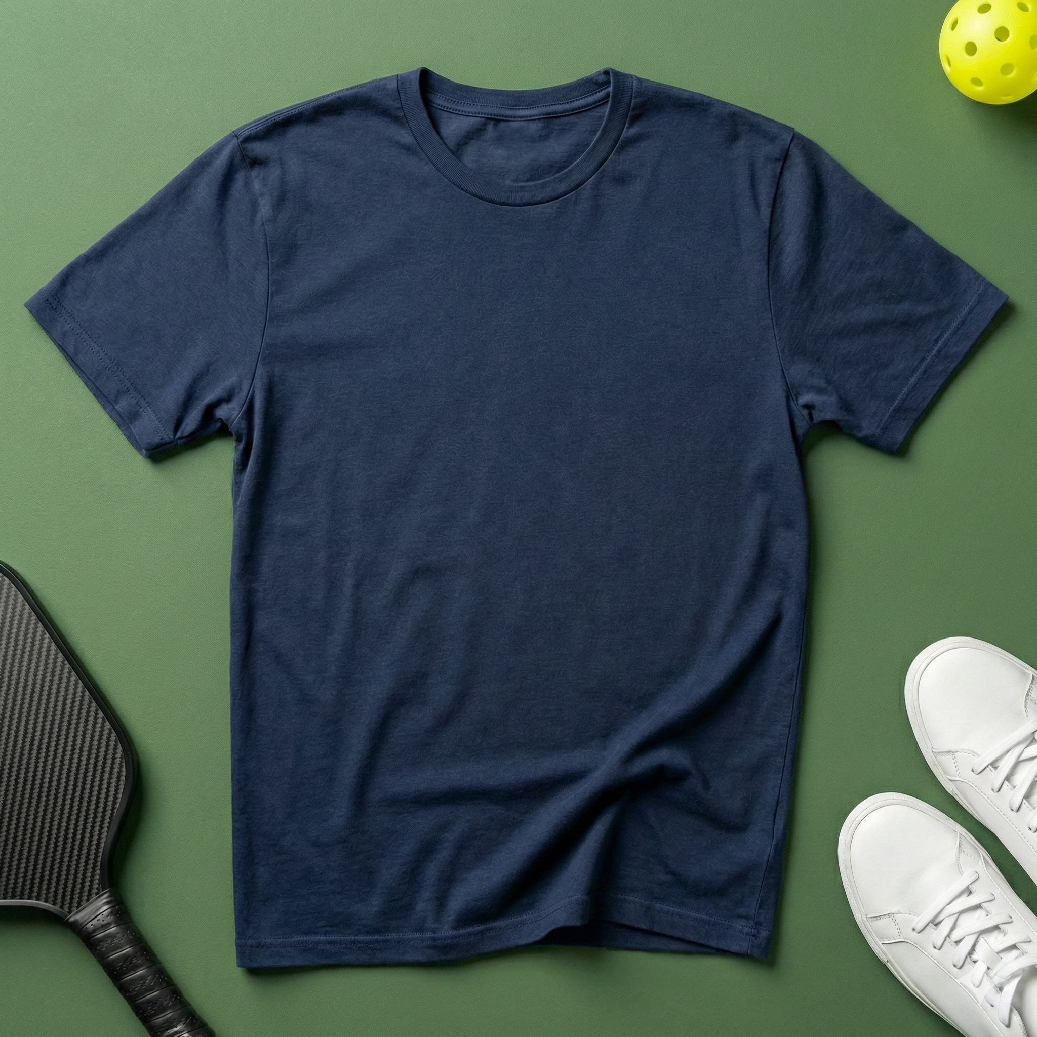 Pickleball Paddle and Balls Illustration T-Shirt