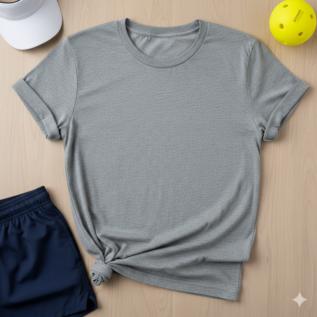 Pickleball Paddle and Balls Illustration T-Shirt