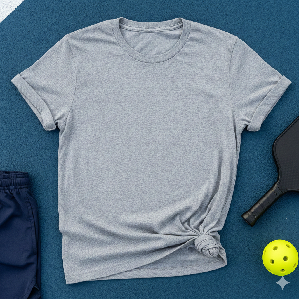 Pickleball Paddle and Balls Illustration T-Shirt