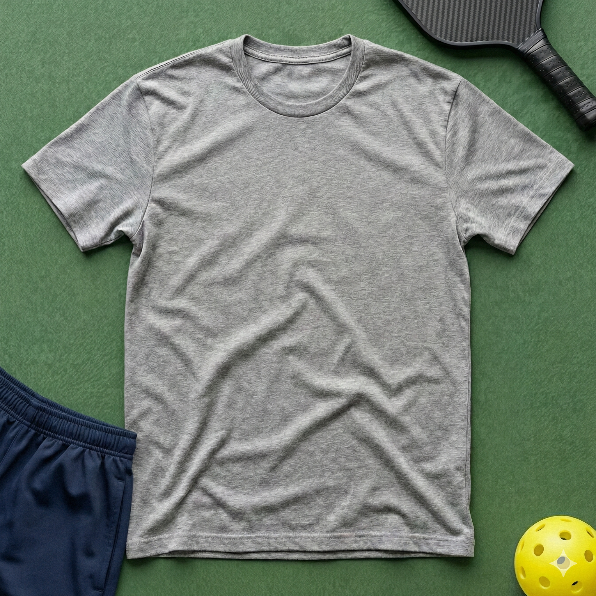 Pickleball Paddle and Balls Illustration T-Shirt